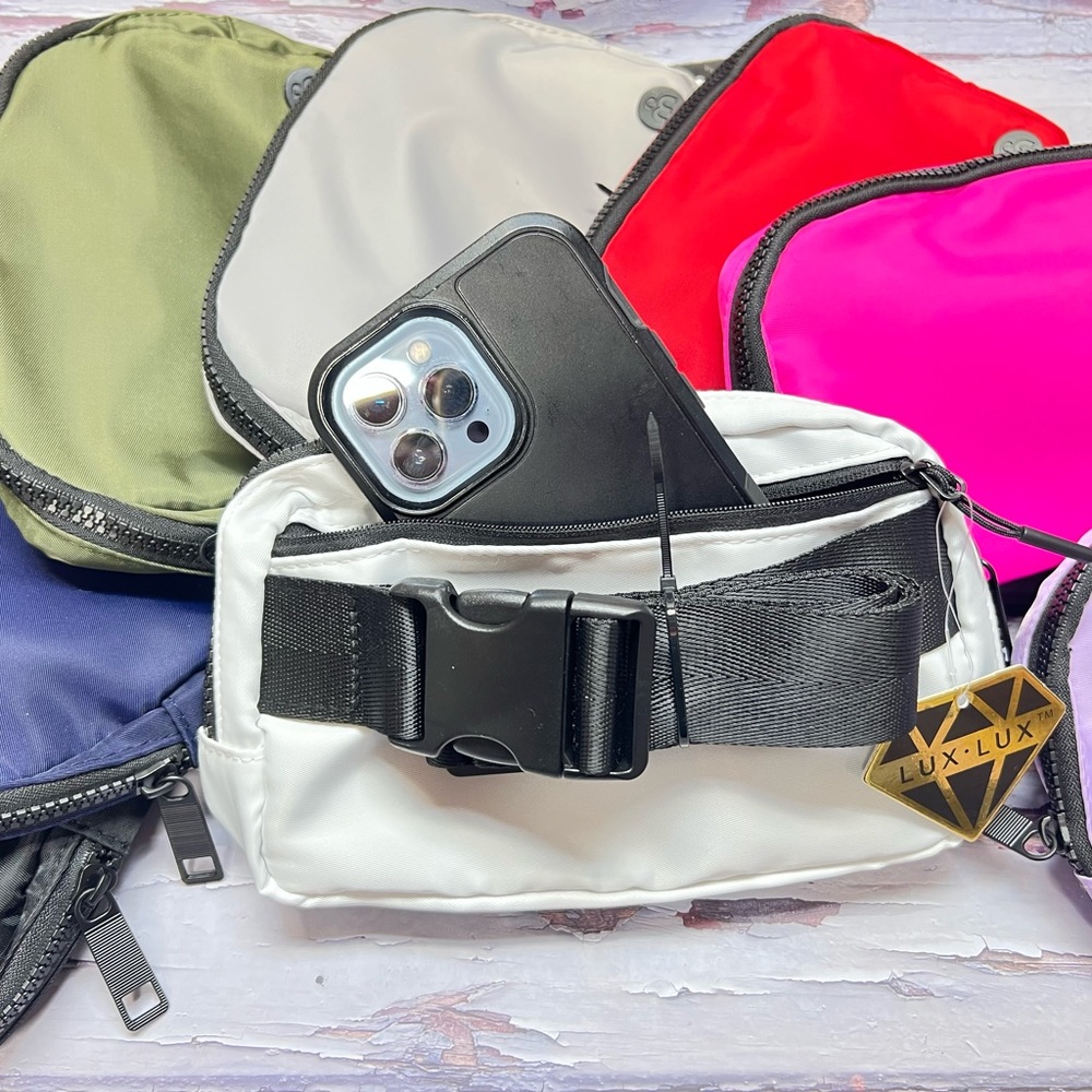 NAVY Lux-Lux Belt Sling Crossbody Bags Fanny Pack Travel Gift Giving NWT - Picture 5 of 14